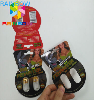 Ukuran Normal Kemasan Blister Plastik Burro 30000 Burro2 6000 Sex Male Enhancement Box