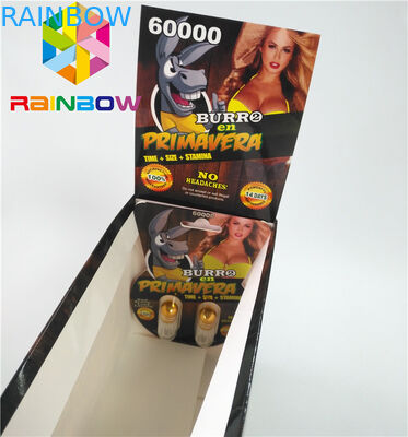 Ukuran Normal Kemasan Blister Plastik Burro 30000 Burro2 6000 Sex Male Enhancement Box