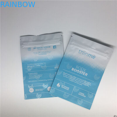 Food Grade Herbal Kemasan Dupa Stand Up Pouch Dicetak Ziplock Bag Disesuaikan