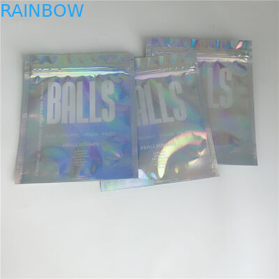 Tas Kemasan Kosmetik Ziplock Glossy 3 Sisi Disegel Untuk Lem Ekstensi Bulu Mata