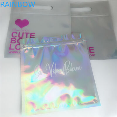 Tas Kemasan Kosmetik Ziplock Glossy 3 Sisi Disegel Untuk Lem Ekstensi Bulu Mata