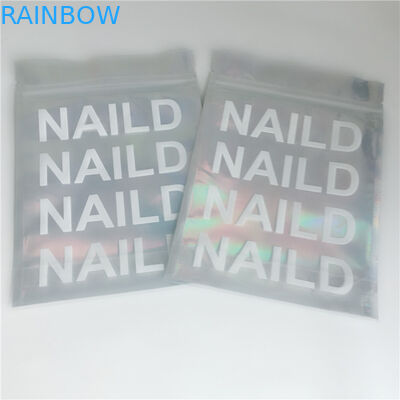 Tas Kemasan Kosmetik Ziplock Glossy 3 Sisi Disegel Untuk Lem Ekstensi Bulu Mata