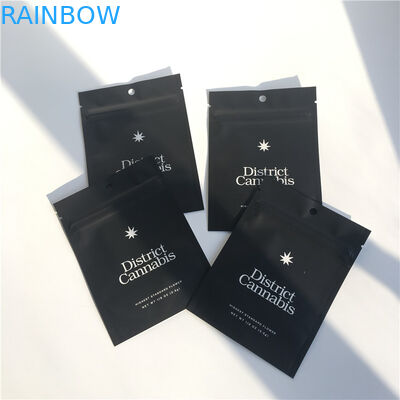 Kemasan Kantong Plastik Custom Weed Stand Up Mylar Ziplock CYMK Color 3.5 Gram