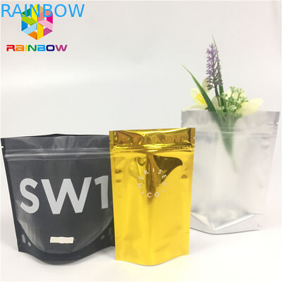 Foil Laminasi Mylar Snack Bag Kemasan Kustom Dicetak Clear Front Doypack Pouch