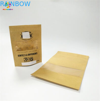 Kraft Paper Snack Bag Packaging Mylar Ziplock Bukti Kelembaban Untuk Kemasan Bubuk Buah Kering