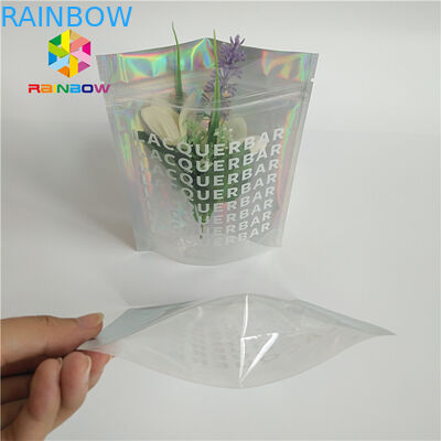 Kosmetik Glitter Powder Snack Makanan Kemasan Tas Shiny Holographic Hologram Mylar Pouch