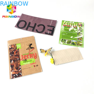 Kemasan Kantong Foil Dapat Ditutup Kembali Plastik Aluminium Foil Pencetakan Warna Tiga Sisi Segel