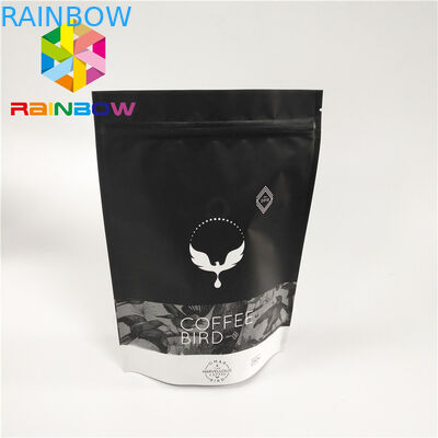 Digital Printing Kantong Plastik Kemasan Matte Jadi Stand Up Zip Lock Dengan Valve