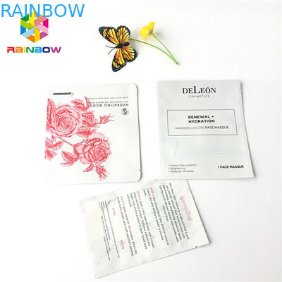 Masker Wajah Kosmetik Foil Kantung Kemasan Pencetakan Warna Disesuaikan Penyegelan Yang Baik