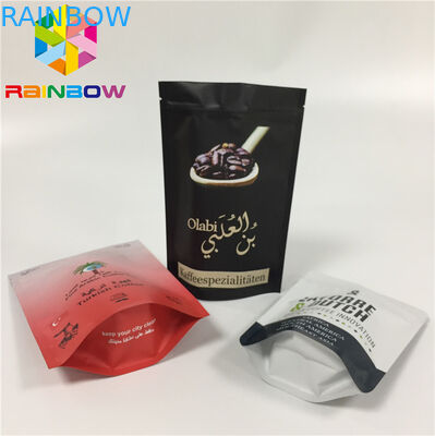 Gravure Printing Stand Up Zipper Pouch Bags Air Mata Notch Line Zip Lock Laminated Foil