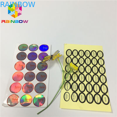 Air Bukti Makanan Kemasan Film Kustom Label Pakaian Keamanan Vinyl Sticker