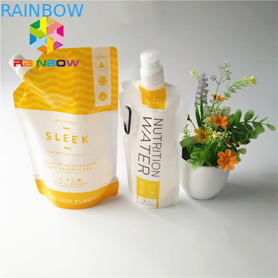 5oz / 7oz Kantung Plastik Spout Pouch Kemasan Tas Energi Transparan Dapat Didaur Ulang