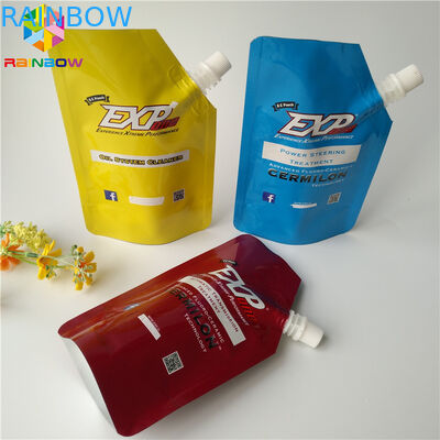 5oz / 7oz Kantung Plastik Spout Pouch Kemasan Tas Energi Transparan Dapat Didaur Ulang
