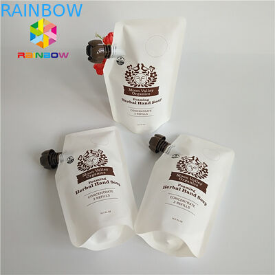 5oz / 7oz Kantung Plastik Spout Pouch Kemasan Tas Energi Transparan Dapat Didaur Ulang