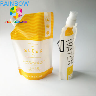 Kantong Cerat Minuman Cair Plastik, Minuman Jus Buah Kantung Stand Up Dengan Cap