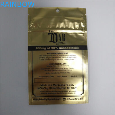 Tas Ziplock Reusable Bukti Anak, Pencetakan Mylar Stand Up Pouch Gravure