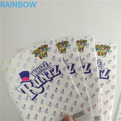 Label disesuaikan, Cetak, Kecilkan, Bungkus, Putih, Runtz, Mylar, Stiker kertas, Gravure Printing