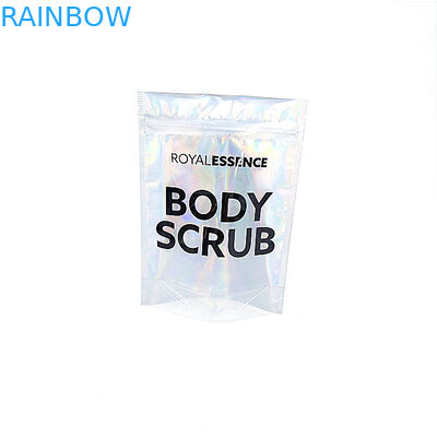 Glitter Body Scrub Tas Kosmetik Kompak Hologram Foil Transparan