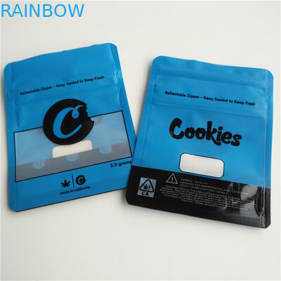 Ziplock Runtz Bag Dupa Herbal Kemasan Aluminium Foil PET Ukuran Disesuaikan