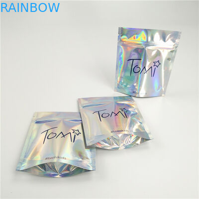 Gravure Printing Foil Pouch Packaging Tas Laser Holographic Biodegradable Untuk Berbelanja