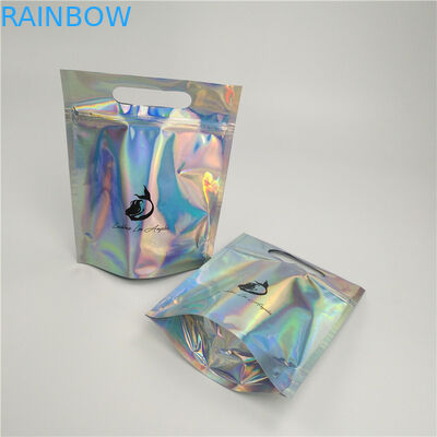 Kemasan Kantong Moistureproof Foil Stand Up Zipper Ukuran Disesuaikan Dengan Pegangan