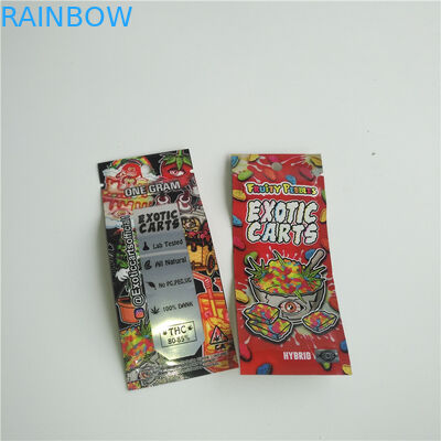 CBD Vape Cartridges Ditutup Kembali Stand Up Pouches Zipper Mylar Bag Untuk Vape Tank