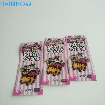 CBD Vape Cartridges Ditutup Kembali Stand Up Pouches Zipper Mylar Bag Untuk Vape Tank