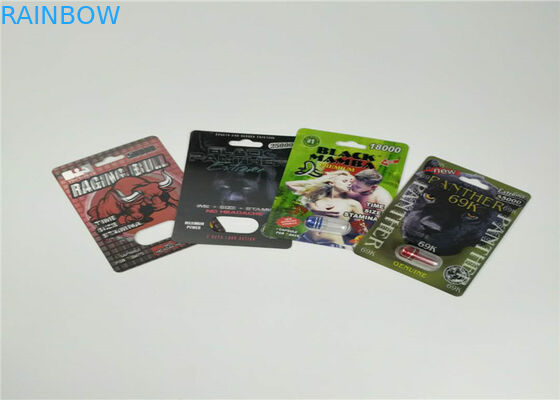 Slide Blister Card Packaging Male Enhancement Pills Packing Sex Pill 3d Packing