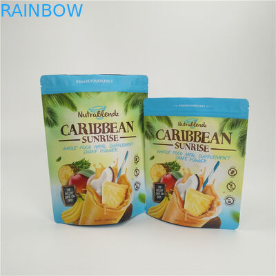 Tas Snack Buah Kering Kemasan Ritsleting Kustom Dicetak Aluminium Foil Tahan Air