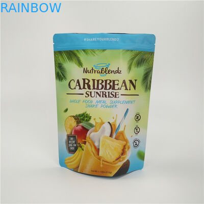 Tas Snack Buah Kering Kemasan Ritsleting Kustom Dicetak Aluminium Foil Tahan Air