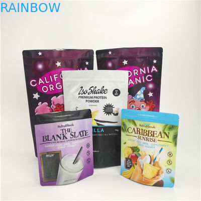 Kustom Dicetak Snack Food Packaging Bags Aluminium Foil Milk Powder Pack Dengan Zipper
