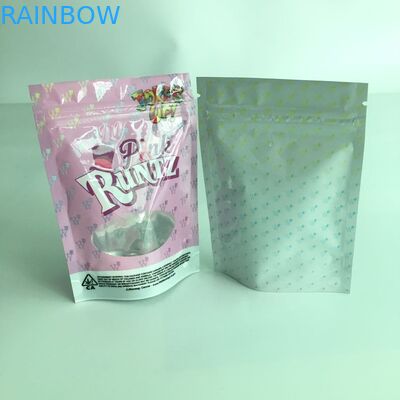 Stand Up Runtz Custom Ziplock Bags Childproof Kantong Packing Herbal Dengan Pencetakan Logo