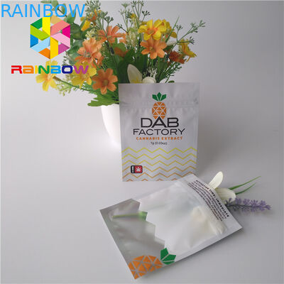Aluminium Foil Kantong Plastik Kemasan Bukti Kelembaban Untuk CBD Gummies Minyak Gulma