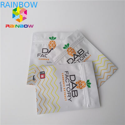 Aluminium Foil Kantong Plastik Kemasan Bukti Kelembaban Untuk CBD Gummies Minyak Gulma