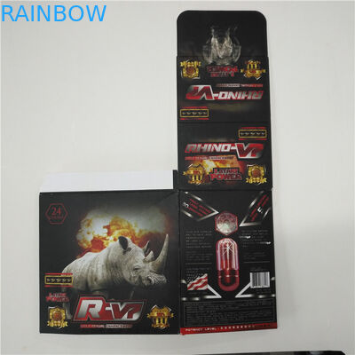 ABS Bahan Plastik Botol Pil Rhino 12 Blister Tampilan Kotak Kartu