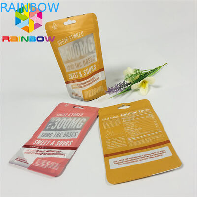 Plastik Reusable Stand Up Zipper Pouch Bags Matt Selesai Dengan Jendela Depan Jelas