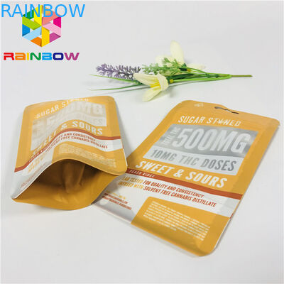 Plastik Reusable Stand Up Zipper Pouch Bags Matt Selesai Dengan Jendela Depan Jelas