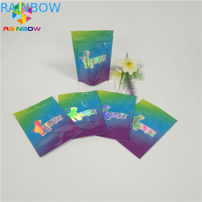 Cookie Foil Kantung Kemasan Kustom Dicetak Plastik Tas Kunci Zip Bukti Anak