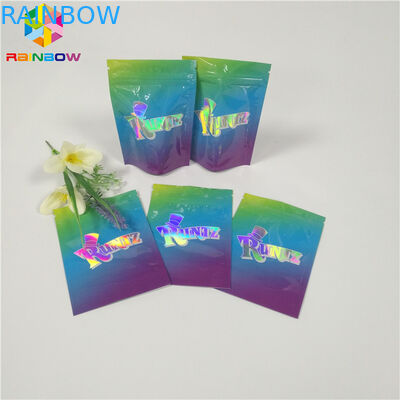 Cookie Foil Kantung Kemasan Kustom Dicetak Plastik Tas Kunci Zip Bukti Anak