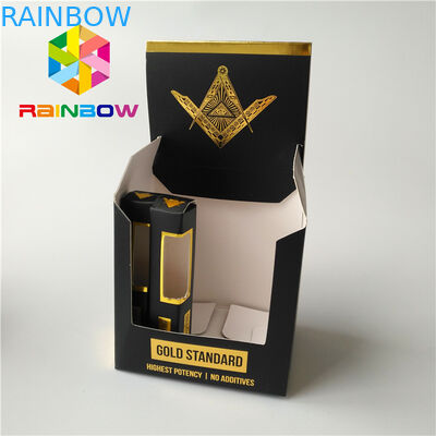 Matte Surface Finish Kotak Kemasan Dupa Herbal Tembakau Cerutu Kotak Kertas Dilapisi