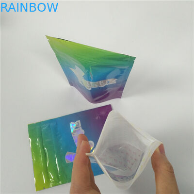 RUNTZ Bau Bukti Kantong Plastik Kemasan PET / Hologram Bahan Film Persetujuan SGS