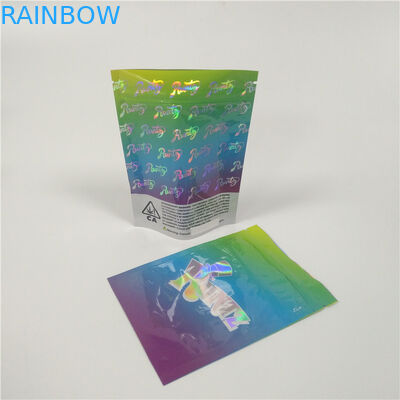 Anak Bukti Aluminium Foil Kantung Kemasan Stand Up Bag Untuk Ganja Permen Gummy