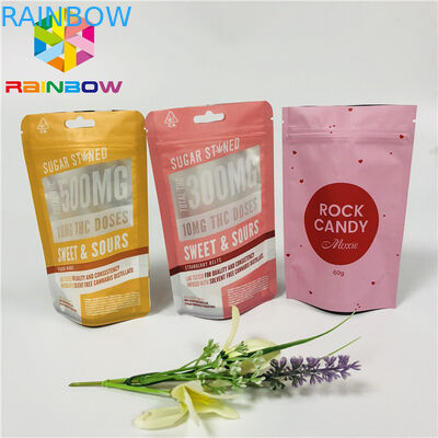 Kemasan Kantong Plastik Food Grade Laminated Stand Up Zipper Pouch Logo Disesuaikan