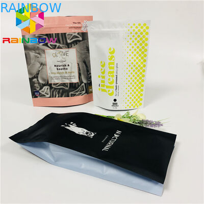 Kantong Teh Kemasan Aluminium Foil Stand Up Anak Bukti Disesuaikan Dicetak