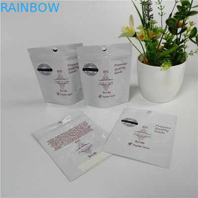 Tas Stand Stand Weed Seed Plastik Ziplock Custom Cetak Matt Black Foil Pouch