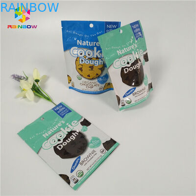 Colorful Kecil Mylar Aluminium Foil Makanan Kemasan Tas Kunci Zip Untuk Biskuit / Buah Kering