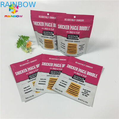 Tas Kemasan Foil Plastik Yang Dapat Ditutup Kembali Digital Printing Biodegradable Untuk Coklat / Keju