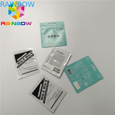 3 Sisi Segel Disegel Pil Foil Kemasan Kantong Aluminium Foil Ziplock Cetak Kustom