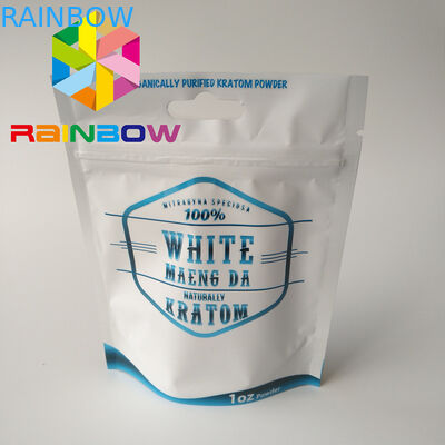 Kemasan Tas Foil Cetak Kustom, Stand Up Zip Lock Pouch Untuk Farmasi Kraton