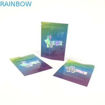 Biodegradable Tiga Sisi Segel Kantong Dupa Herbal Kecil Sachet Ziplock Plastik Runtz Weed Seed Bag